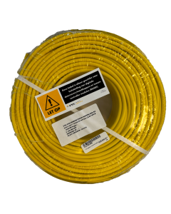 VTN Digitale transmitterkabel (rol 100 meter) geel (met markering - striping)