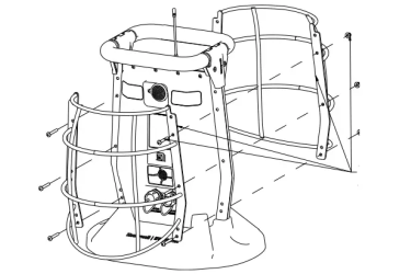 BW Metalen kooiframe t.b.v. RigRat