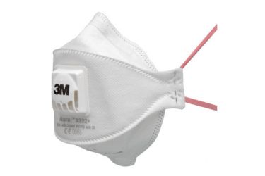 3M Aura stofmasker FFP3 met ventiel 9332+