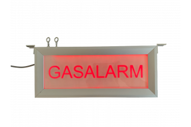 LED Lichtarmatuur (24VAC/DC) voorzien van tekst GASALARM