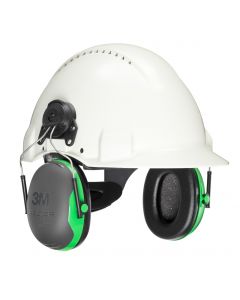 3M PELTOR Gehoorkappen, groen, helmbevestiging, X1P5E